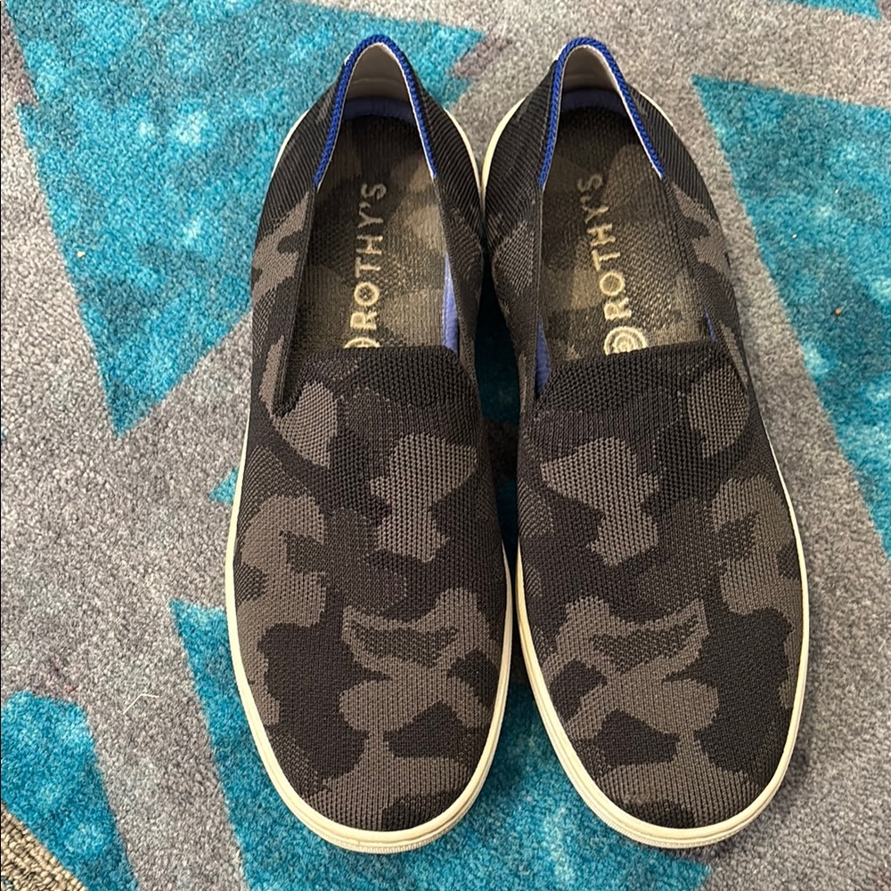 Rothy's Camo Loafers Slip-Ons Comfortable Casual